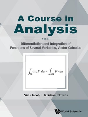 cover image of Course In Analysis, A--Volume Ii